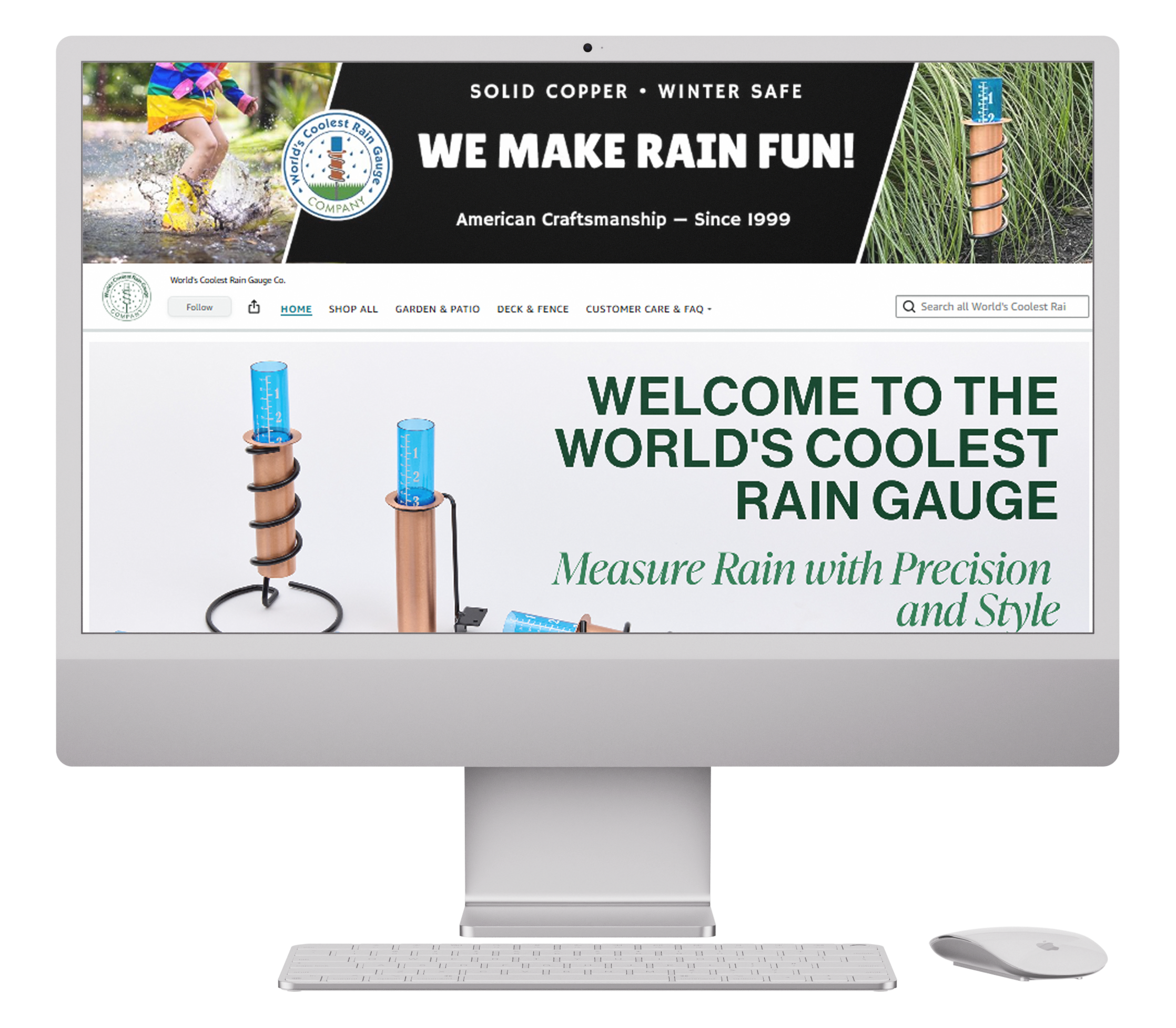 World's Coolest Rain Gauge website