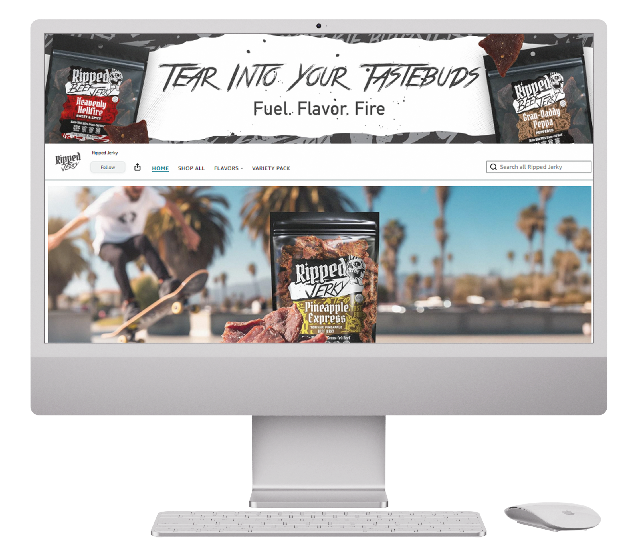 Ripped Jerky website